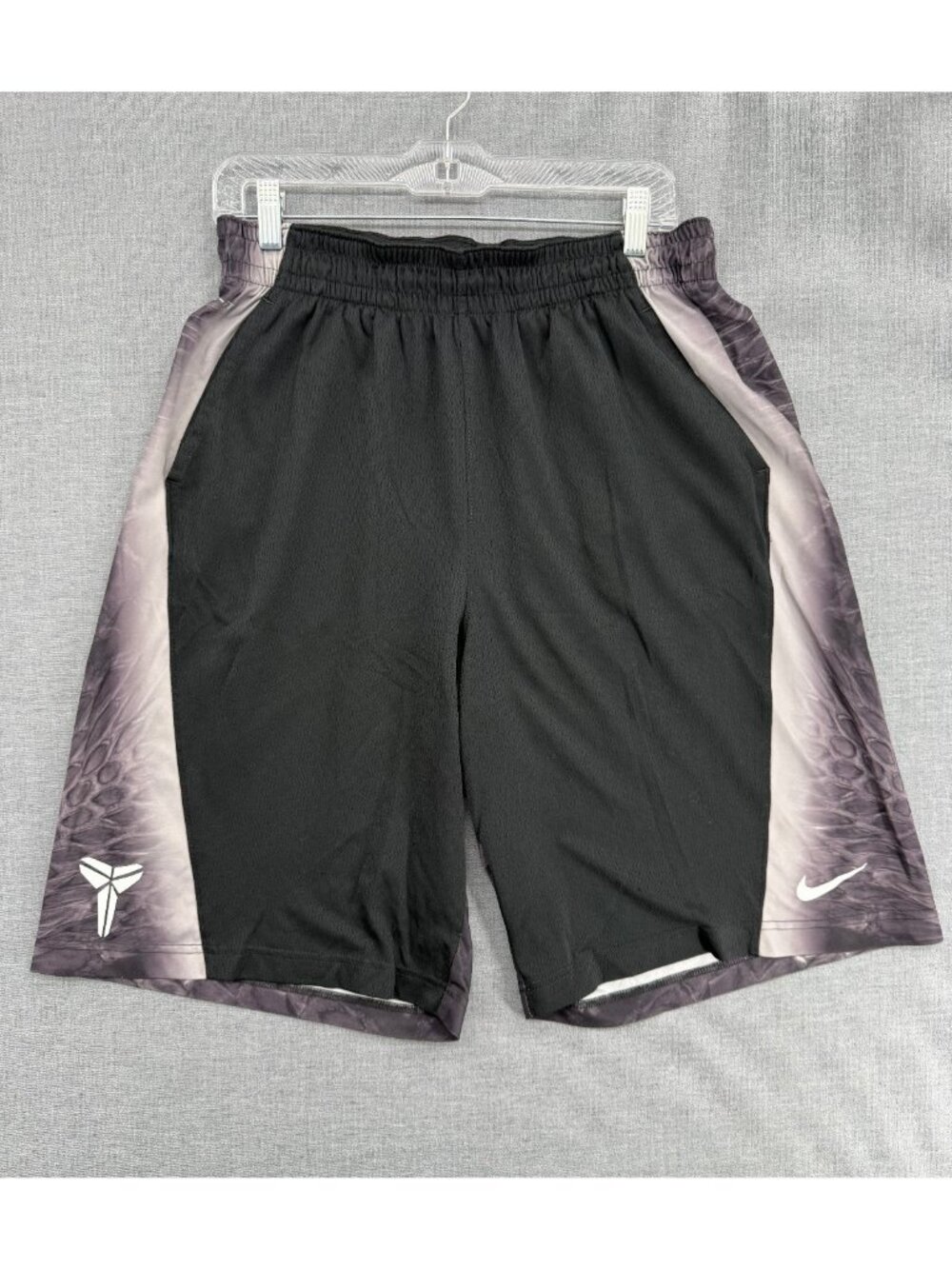 Nike Kobe Bryant Coil Mamba Black Shorts Mens L 12" Basketball Y2K 618284-010